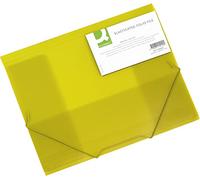Q-Connect Cartellina a 3 lembi A4 PPL Dorso espandibile 0-3 cm Giallo - KF15449