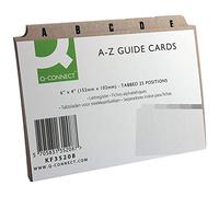 Q Connect, cartoncini da schedario da 15,2 x 10,2 cm, dalla A alla Z