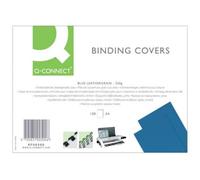 Q-CONNECT - Copertina Per Rilegatura A4 250 G / m Blu Goffrato Conf. 100 Pezzi - Kf00500
