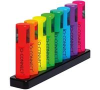 Q-Connect Deskset con 8 evidenziatori neon (confezione da 8)