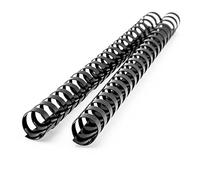 Q-Connect Dorsi a Spirale in PVC per Rilegatura A4-21 Anelli 18 mm - Fino a 150 FF Nero - conf. 50 pz - KF32114