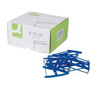 Q-Connect E-Clip - Confezione da 100 clip, blu