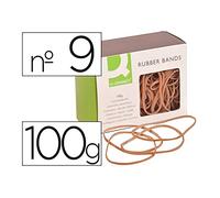 Q-Connect - Elastici, numero 9, peso della confezione: 100 g