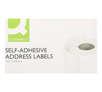 Q Connect - Etichette adesive per indirizzo, formato 89x36 mm (rotolo da 250) Pack of 180