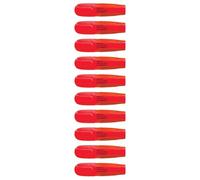 Q-Connect Evidenziatori Rossi 2-5 mm, 10 Pezzi KF16102