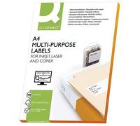 Q-Connect® Inkjet+laser+copie etichette - 210,0 x 297,0 mm, bianco, 100 pezzi/100; contenuto della confezione: 100 etichette