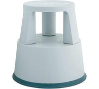 Q-Connect KF01003 - Sgabello con rotelle in plastica, colore: Grigio chiaro