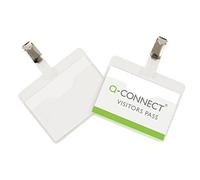 Q-Connect KF01560 - Distintivo per visitatori, 60 x 90 mm, confezione da 25