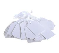 Q-Connect KF01619 Strung Ticket 41x25mm (Pack of 1000) - White 41 x 25 mm