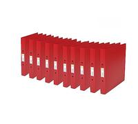 Q-CONNECT KF02008 Raccoglitore ad anelli, A4, Rosso, 10pz