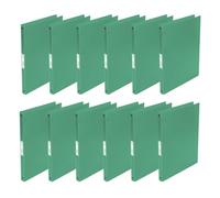 Q-Connect KF02919 - Raccoglitore ad anelli, formato A4, 4 anelli, 16 mm, colore: verde trasparente, in resistente pellicola di polipropilene traslucida, dorso 22 mm, in plastica, sottile