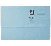 Q-Connect KF23011 - Cartellina portadocumenti, confezione da 50, colore: Blu