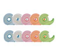Q-Connect KF27009 - Nastro adesivo, 19 mm x 33 m, con dispenser, confezione da 10