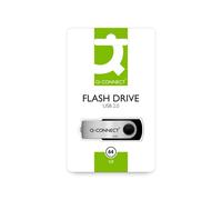 Q-CONNECT KF41514 64GB USB 3.0 (3.1 Gen 1) Type-A Black,Stainess steel USB flash