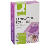 Q-Connect Laminating Pouch 54x86mm 125micron Pack of 100 KF01203