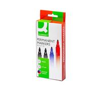 Q-Connect Marcatore permanente punta tonda 2-3 mm assortiti conf. da 4 - KF26088
