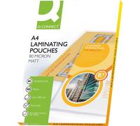 Q-Connect Matt A4 Laminating Pouch 80 Micron (Pack of 100) KF24057
