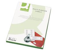 Q-Connect Multi-Purpose Label 199.6x289mm 1 per A4 Sheet Pack of 100 White