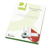 Q-Connect Multi-Purpose Label 99.1x67.7mm 8 per A4 Sheet Pack of 100 White 1 Whi
