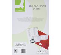 Q-Connect Multipurpose Labels 99.1x34mm 16 Per Sheet White (1600 Pack) KF26053 1