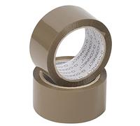 Q-Connect Packaging - Nastro adesivo, 48 mm, 50 Y, colore: Marrone