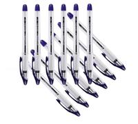 Q-Connect Penna a sfera Delta punta 0,7 mm blu KF00376-12 pezzi.