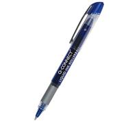 Q-Connect Penna a sfera/fineliner/penna a sfera blu/1 pezzo/inchiostro ad asciugatura rapida e durevole/ideale per l'ufficio, la casa o la scuola/morsetto con clip