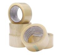 Q-Connect Polypropylene Packaging Tape 50mmx66m Clear (Pack of 6)