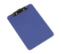 Q-Connect Portablocco A4 con Clip Fermafogli, Blu, Ideale per Ufficio e Magazzino KF21625
