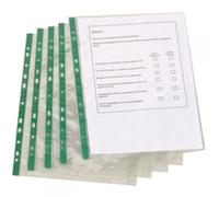 Q-Connect Punched Pocket Glass Clear - 100 Pack