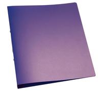 Q-Connect - Raccoglitore ad anelli, formato A4, 4 anelli 1 violett/klar