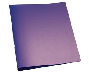 Q-Connect - Raccoglitore ad anelli, formato A4, 4 anelli 1 violett/klar