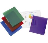 Q-Connect - Raccoglitore ad anelli, formato A4, 4 anelli Blau/Klar