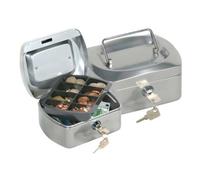 Q-Connect - Scatola di portata 6" 152 x 115 x 80 mm Portamonete argento