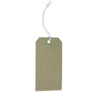 Q-Connect Strung Tag 120x60mm Buff (Pack of 1000) 1 Grey