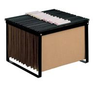 Q-Connect - Supporto per cartelle sospese, colore: nero 65 x 39 x 54 cm Nero