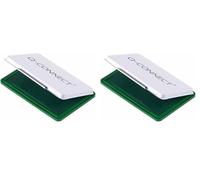 Q-Connect, tampone per inchiostro verde (Confezione da 2)