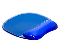 Q-CONNECT Tappetino per mouse con poggiapolsi Blu