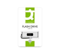 chiavetta usb q-connect super speed 3.0 argento/nero 32 gb kf16370