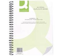 Q-Connect Wiro Bound Carbonless Duplicate Book A4 1 Wiro Bound, senza carbonio.