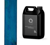 Q-COVER Impregnante Colorato per Legno 2 in 1 Blu 5L Protezione UV Idrorepellente per Interno ed Esterno