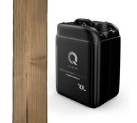 Q-COVER Impregnante Colorato per Legno 2 in 1 Marrone e grigio 10L Protezione UV Idrorepellente per Interno ed Esterno