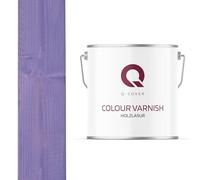 Q-COVER Lasura per legno 5 L Blu lavanda | Protezione del legno | Impregnante all’acqua satinato | Interno & Esterno | Effetto perlante
