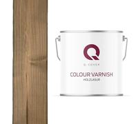Q-COVER Lasura per legno 5 L Marrone-grigio 7013 | Protezione del legno | Impregnante all’acqua semi-opaco | Interno & Esterno | Effetto perlante