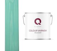 Q-COVER Lasura per legno 5 L Turchese | Protezione del legno | Impregnante all’acqua semi-opaco | Interno & Esterno | Effetto perlante
