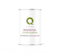 Q-COVER Vernice antiscivolo per pavimenti 1 L Lucido - Giallo limone RAL 1012 - Vernice antiscivolo per garage e cantina per calcestruzzo, resistente all'abrasione, a base d'acqua, per interni