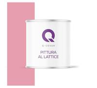 Q-COVER Vernice in lattice, 2 l, colore per interni, colore per soffitto, classe 3, colore opaco, resistente all'abrasione, elevata opacità, colore: Rosa