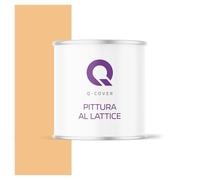 Q-COVER Vernice in lattice, 2 l, colore per interni, colore per soffitto, classe 3, colore opaco, resistente all'abrasione, elevata opacità, colore: Arancione chiaro