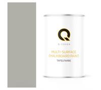 Q-COVER Vernice lavagna 1 L Opaca - Grigio agata RAL 7038 - Pittura effetto lavagna per mobili, legno, pareti, metallo