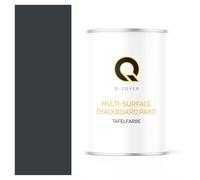 Q-COVER Vernice lavagna 1 L Opaca - Grigio antracite RAL 7016 - Pittura effetto lavagna per mobili, legno, pareti, metallo